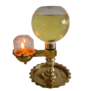 Akhand Navratri Deepa glowing continuously for 9 nights